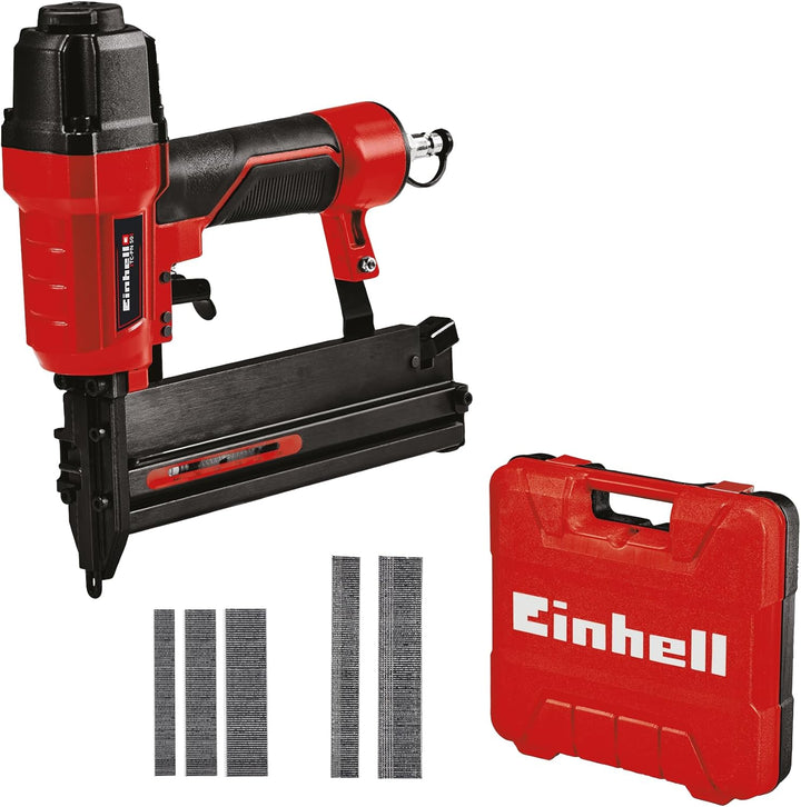 Einhell 4020600 TE-AC 6 Silent Kompressor + 4137790 TC-PN 50 Druckluft-Tacker (Pneumatic), rot, schw