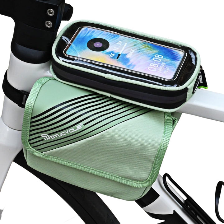 wasserdichte Fahrrad-Lenker-Tasche, 2,5 Liter, geeignet für Smartphones bis zu Einer Grösse von 6,8