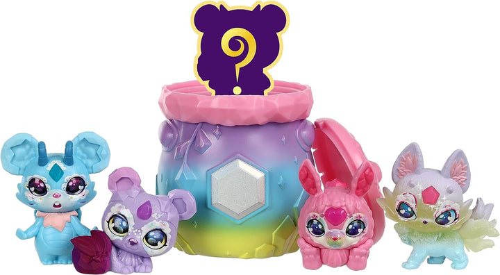 Die Magic Mixies Mixlings „Regenbogenzauber“-Bundle mit 5 exklusiven Mixlings mit einzigartigen Rege
