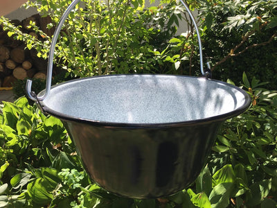 GRILLPLANET 1001 ungarischer Gulaschkessel 10 Liter emailliert Kesselgulasch Topf