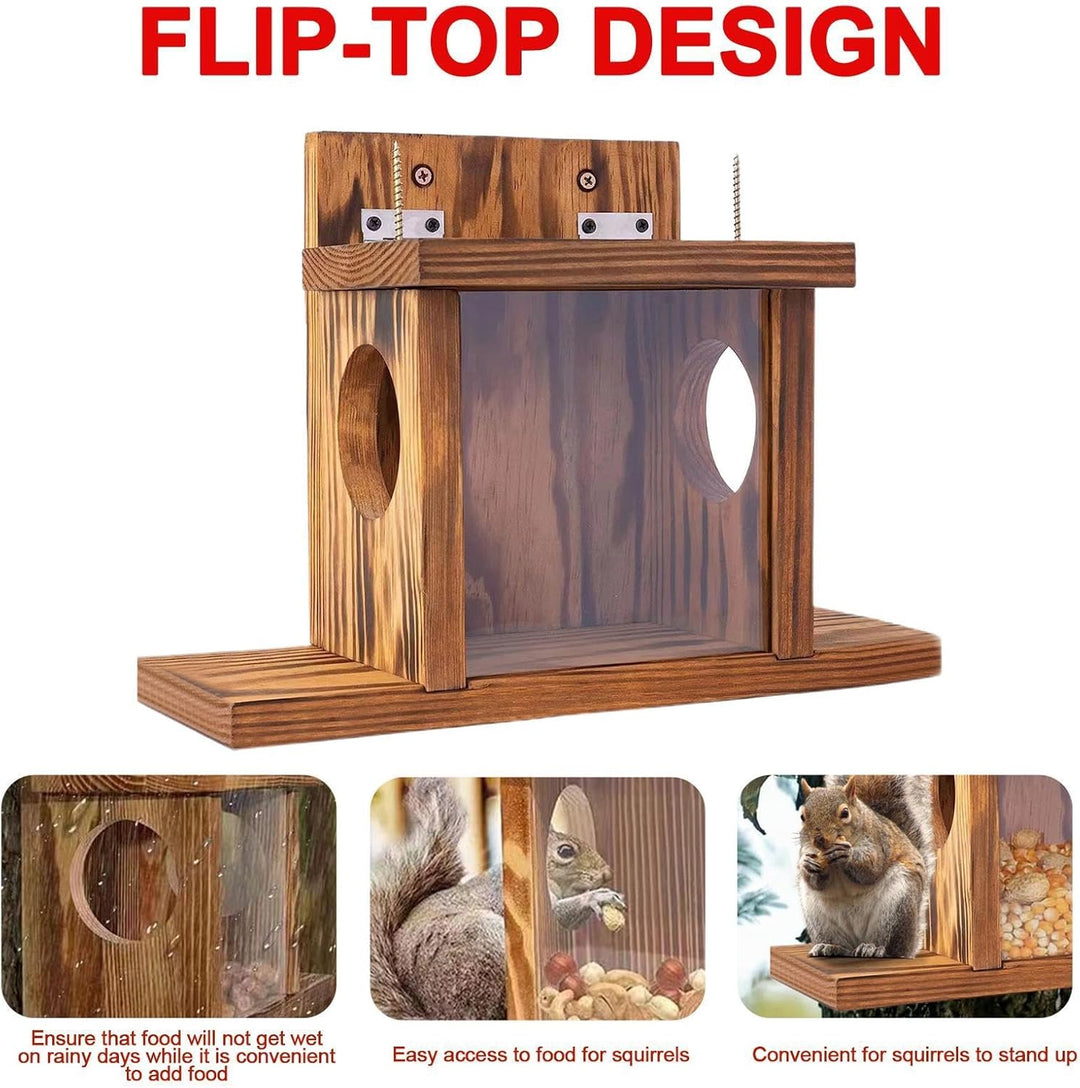 Eichhörnchen-Futterhaus, Holz-Eichhörnchen-Futterhaus | Chipmunk-Futterstation | Hölzerner Chipmunk-