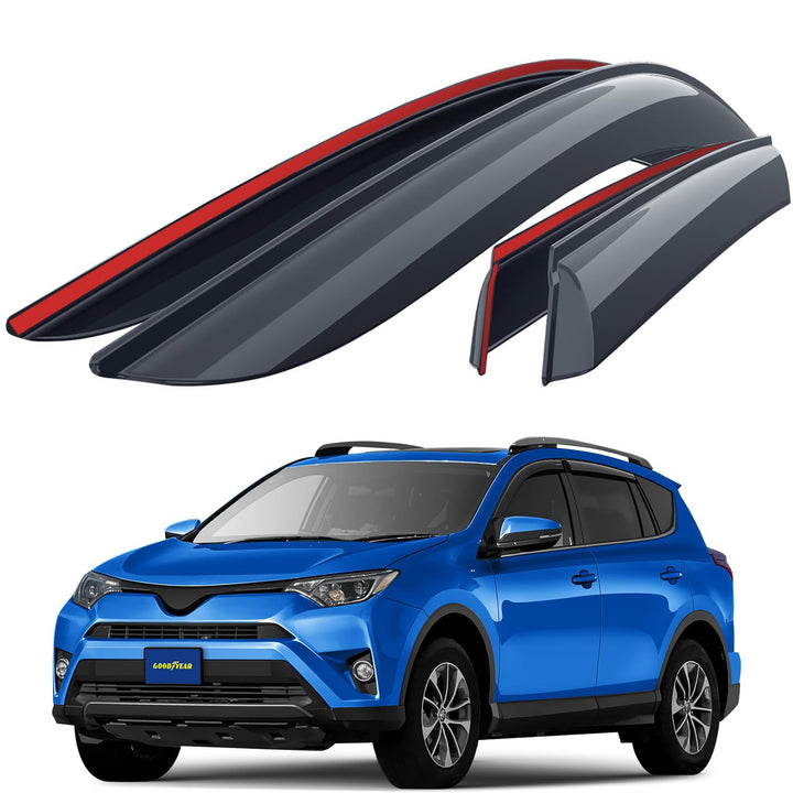 Goodyear Windabweiser für/kompatible mit Toyota RAV4 2013-2018, Autofenster Regenschutz, Regenabweis
