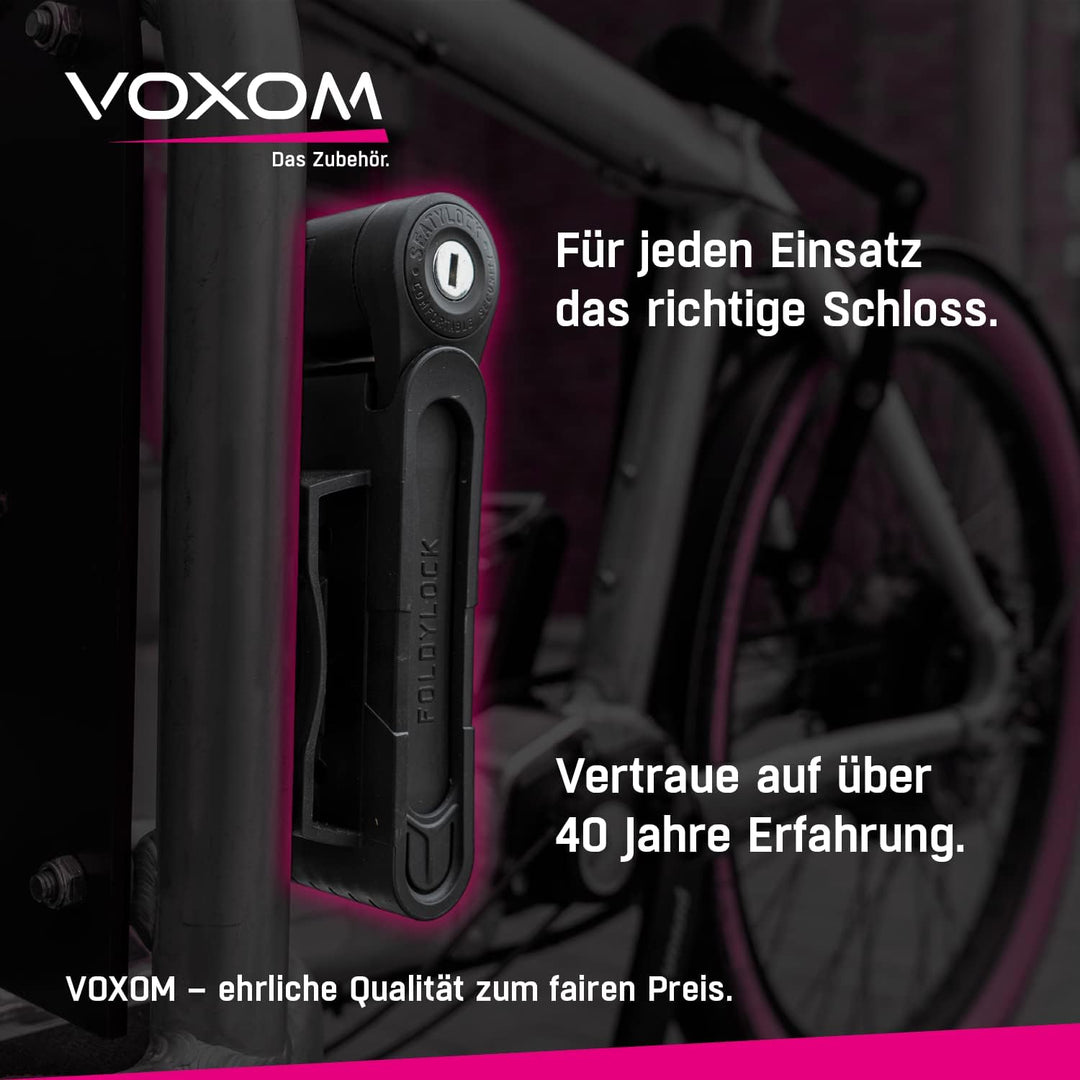 Voxom Fahrradschloss Viking Kettenschloss Schwarz