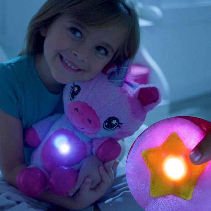 StarBelly Dream Lites Magisches Einhorn 2022 – Kuscheltier für magische Lichterstimmung in Regenboge