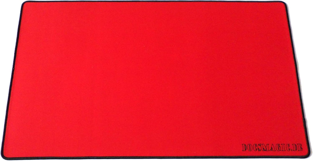 docsmagic.de 5 x Premium Playmat + Tube Big Transparent Red - 60 x 34 cm - Spielmatte + Transportrol