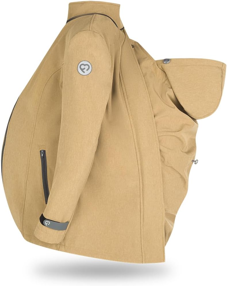 fun2bemum Enigma 5in1 BACK/FRONT Softshell Jacke,Tragejacke, Babytragejacke,Schwangerschaftsjacke M