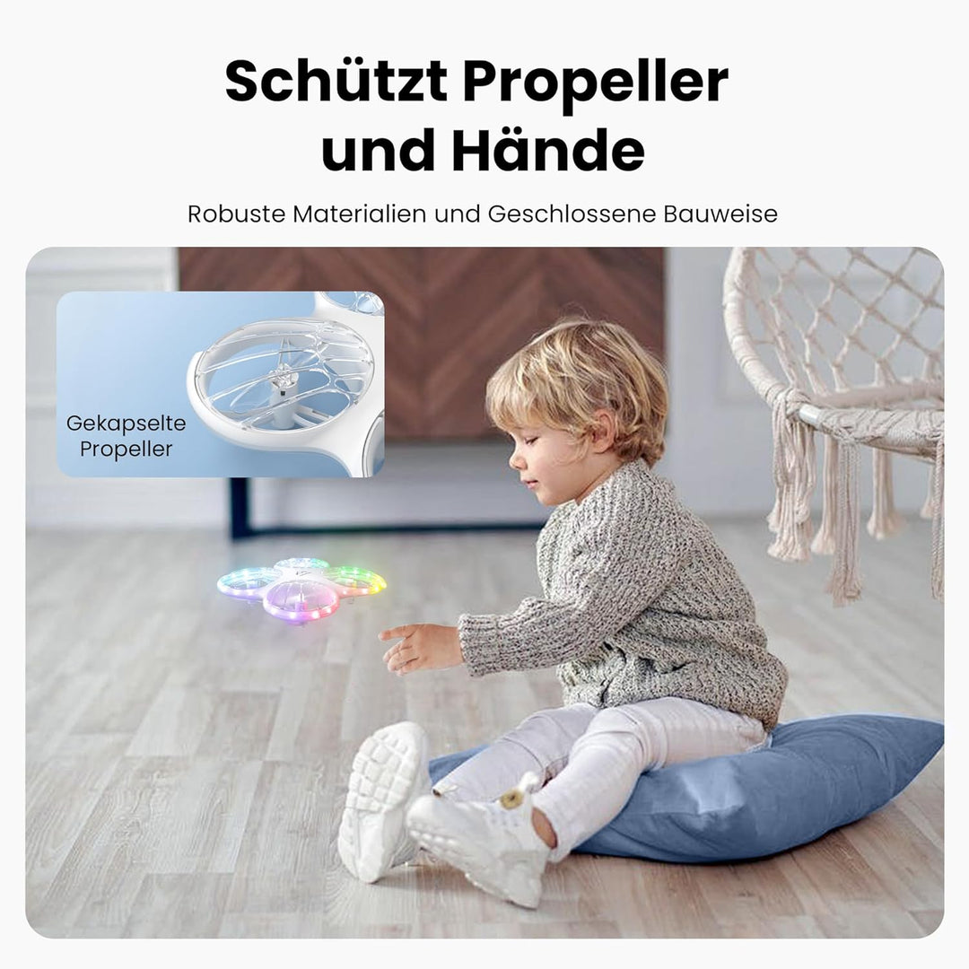 Ameta Morpho Drohne mit Kamera für Kinder, 1080P HD FPV Drone für Anfänger, RC Quadrocopter mit 32 R