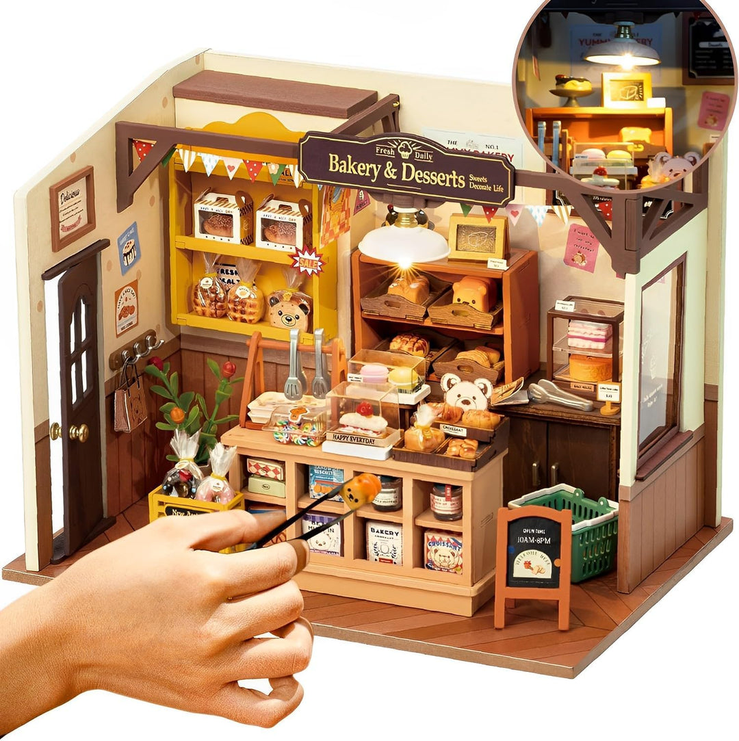 Rolife DIY Miniatur Haus Deko-Becca's Backhaus- Miniaturen Geschenkidee für Frauen Mädchen (DG161)