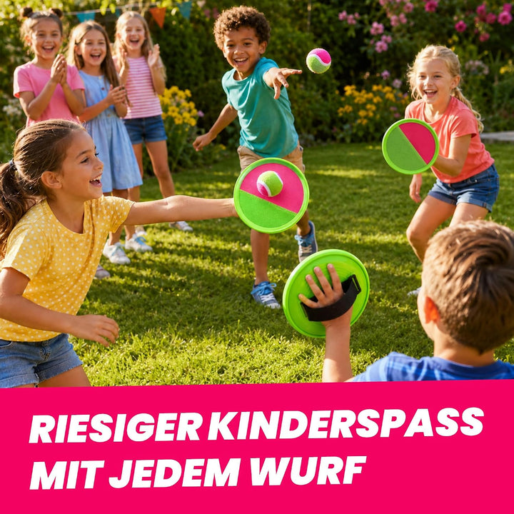 Kyto Klettballspiel 4er Set – Outdoor Wurfspiel für Kinder & Familie