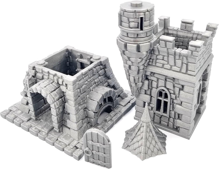 QP3D - Watchman's Tower Wizard's Terrain Scenery for Tabletop & RPG 28-32mm Miniatures Wargame Props
