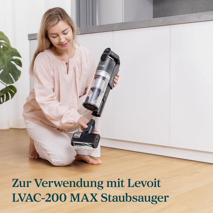 Levoit Originaler Mini-Motorbürste für LVAC-200 MAX & LVAC-300 Akku Staubsauger, Anti Hair Wrap, für