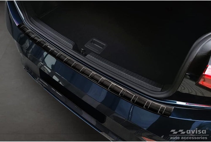 Avisa Schwarz Edelstahl Heckstossstangenschutz kompatibel mit Cupra Born 2021- 'Ribs'