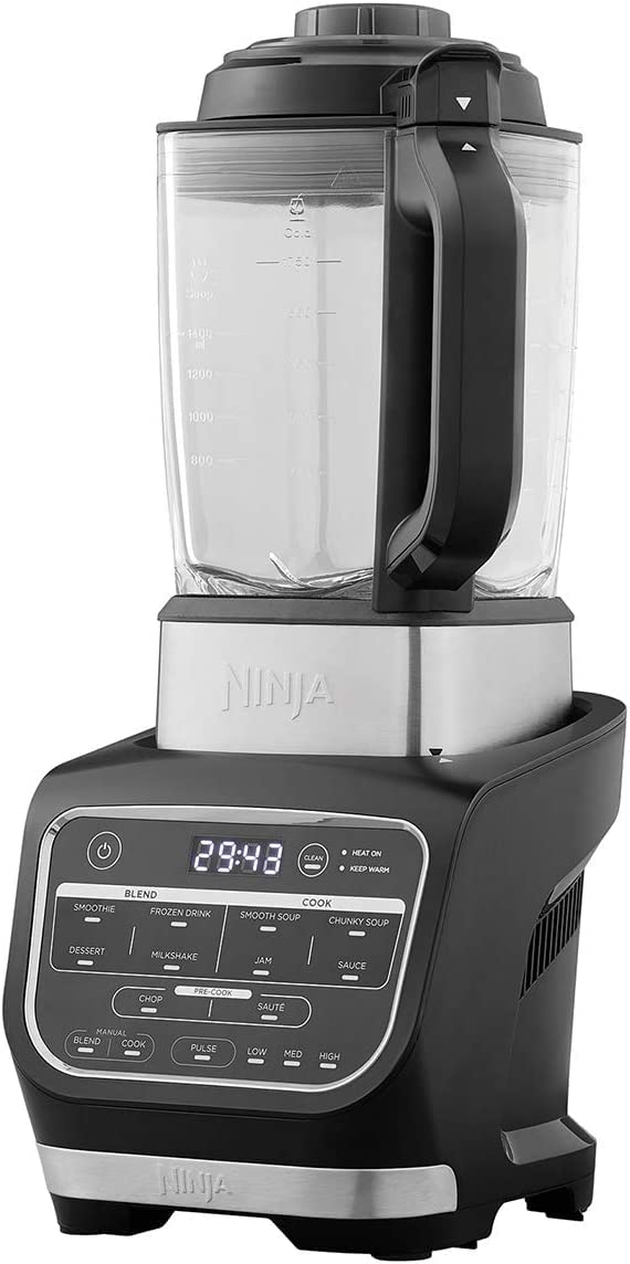 Ninja HB150UK Mixer und Suppenbereiter 1000 W, 1,7 Liter Krug, Schwarz