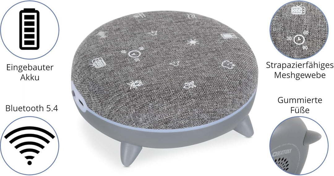 ZB-7 Zen Box Soundmaschine Bluetooth Lautsprecher mit Licht – White Noise Machine als Einschlafhilfe