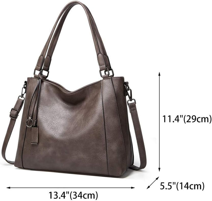 BUKESIYI Damen Tasche Handtasche Umhängetasche Schultertasche Frauen Kulturbeutel Weekender Klein PU