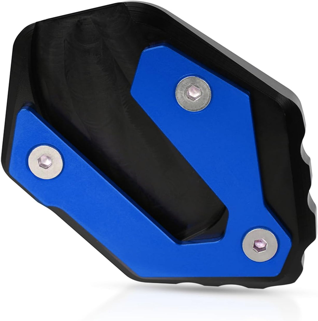 Side Stand Enlarge, Kickstand Extension Pad Side Stand Enlarger für MT-09 2013-2021 (Blau), Blau