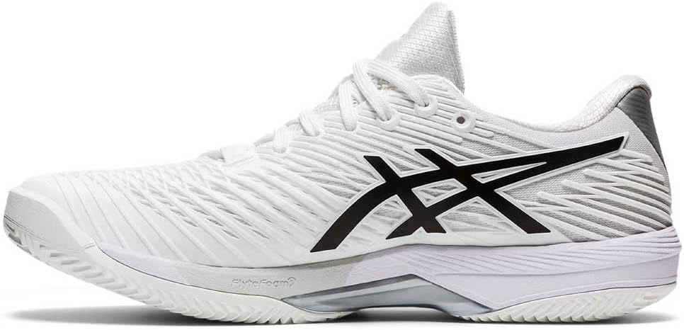 ASICS Solution Speed FF 2 Clay Tennisschuh für Schnelle Plätze für Männer Schwarz Hellblau 39 EU Whi