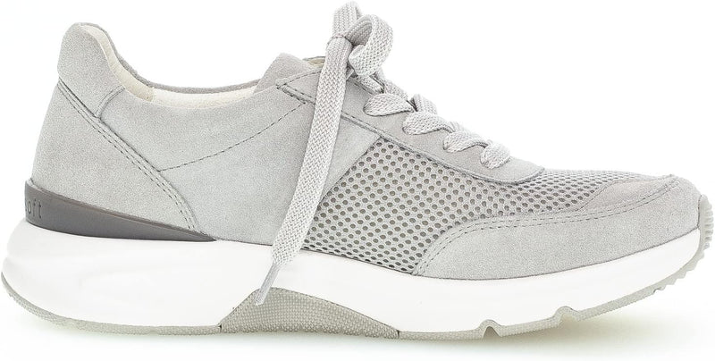 Gabor Damen Low-Top Sneaker, Frauen Halbschuhe 36 EU Grau Light Grey, 36 EU Grau Light Grey