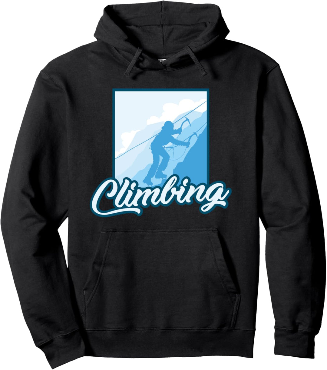 Climbing Klettern Bouldern Berge Alpen Pullover Hoodie