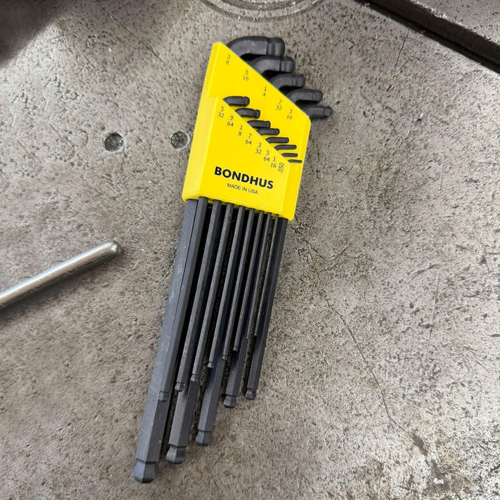 BONDHUS, SDBLX13XL Stubby Double BALLEND HEX Key Long Series Set 0.050"-3/8", 67037