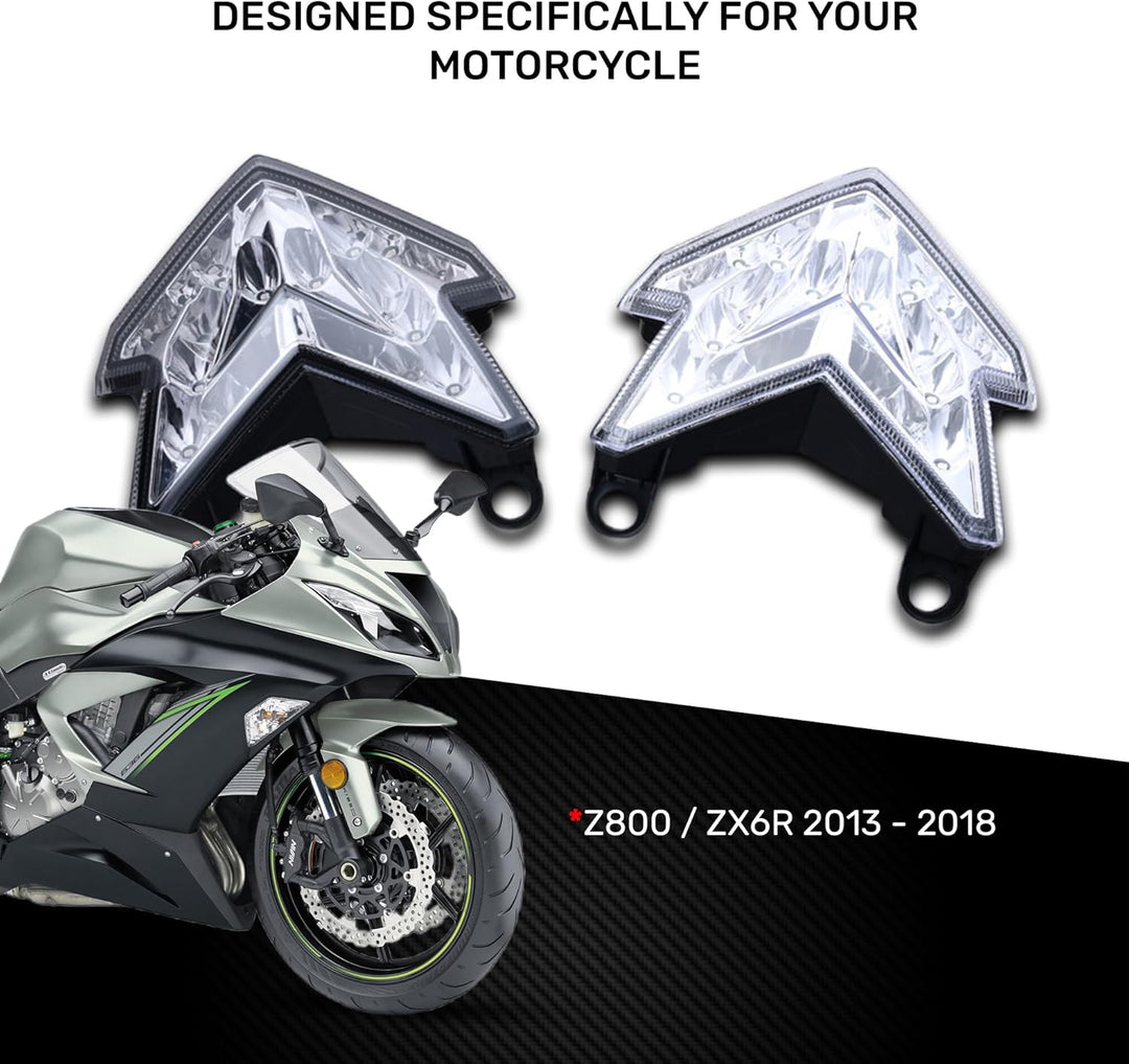 aVDB-moto LED Bremslicht/Rücklicht kompatibel mit KAWASAKI Z800 Z-800 2013-2016 Plug & Play mit inte