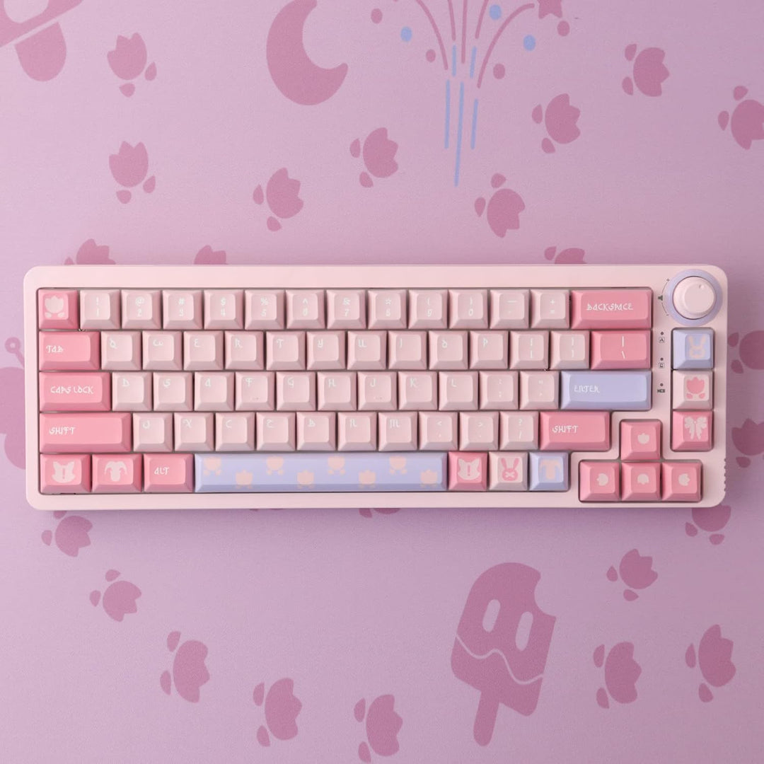 Keycaps,143 Tasten KCA Profil Custom Keycaps Set für Cherry MX Gateron Kailh Switches Mechanische Ga