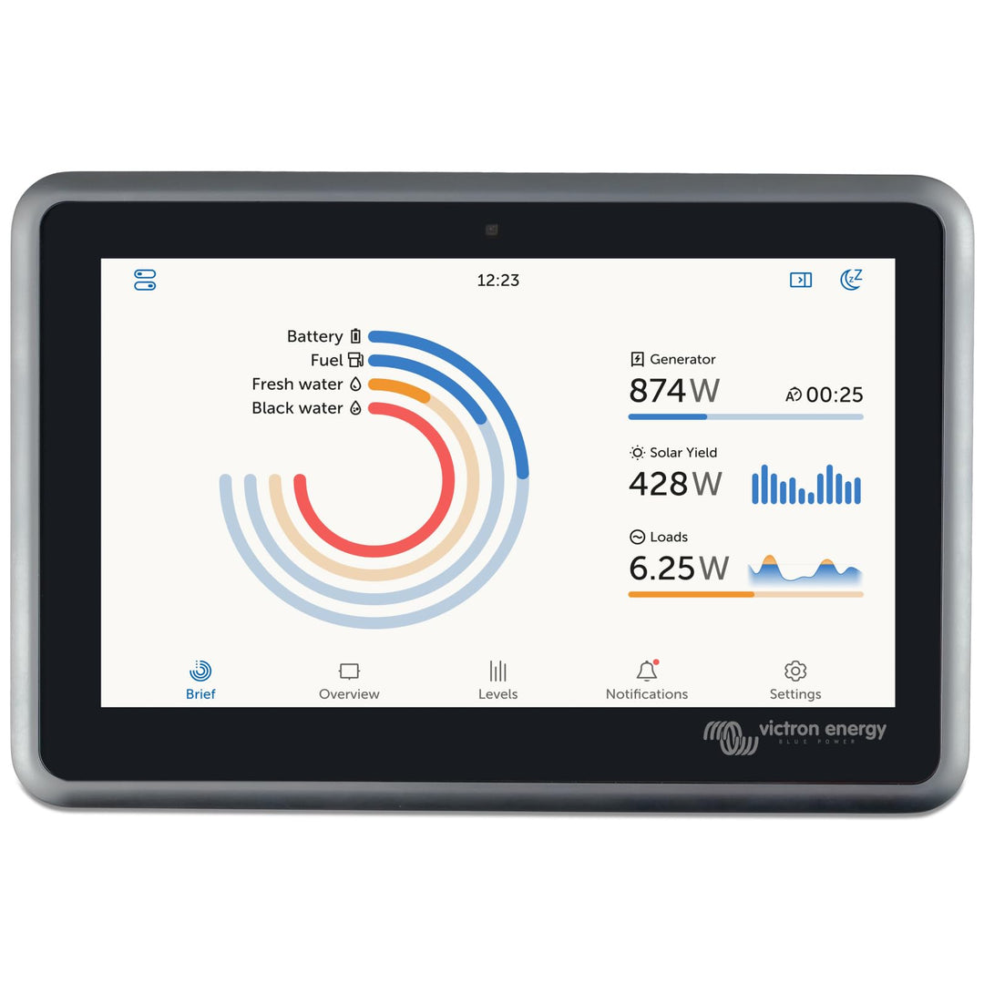 Victron Energy Ekrano GX mit integriertem Display zur Systemüberwachung und -Steuerung