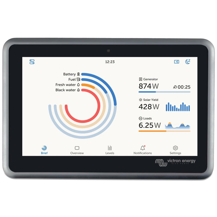 Victron Energy Ekrano GX mit integriertem Display zur Systemüberwachung und -Steuerung