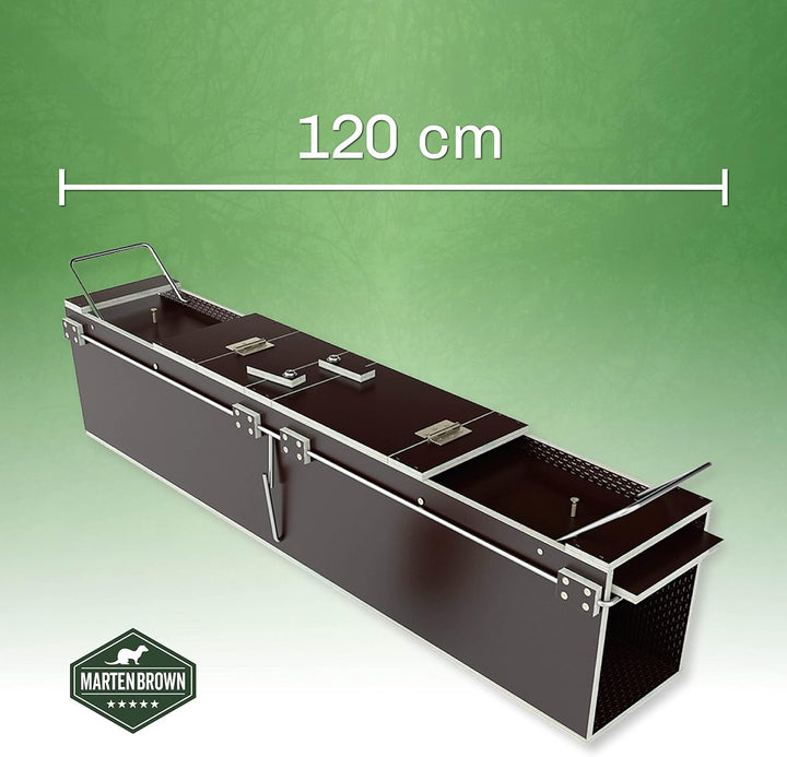 Martenbrown® Katzenfalle Gross 120cm I Dient auch als Waschbärfalle oder Marderfalle I Marder Kasten
