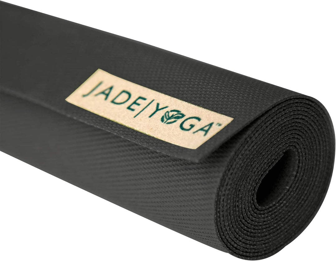 Jade Yoga Voyager Yogamatte, 1,6 mm Schwarz, Schwarz