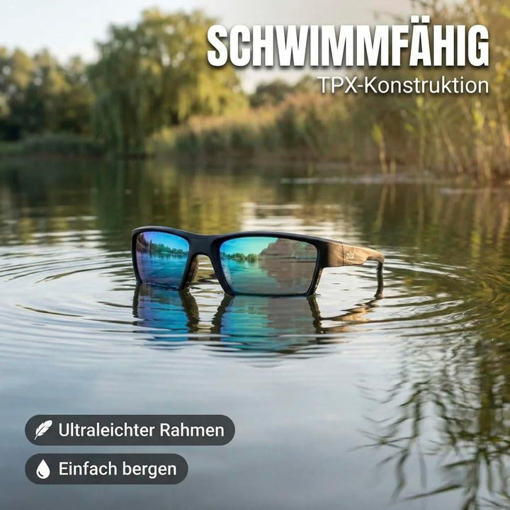 Zite Fishing Polarisationsbrille | Orus | Polbrille Angeln verspiegelt, UV400 & Schwimmfähig | Ultra