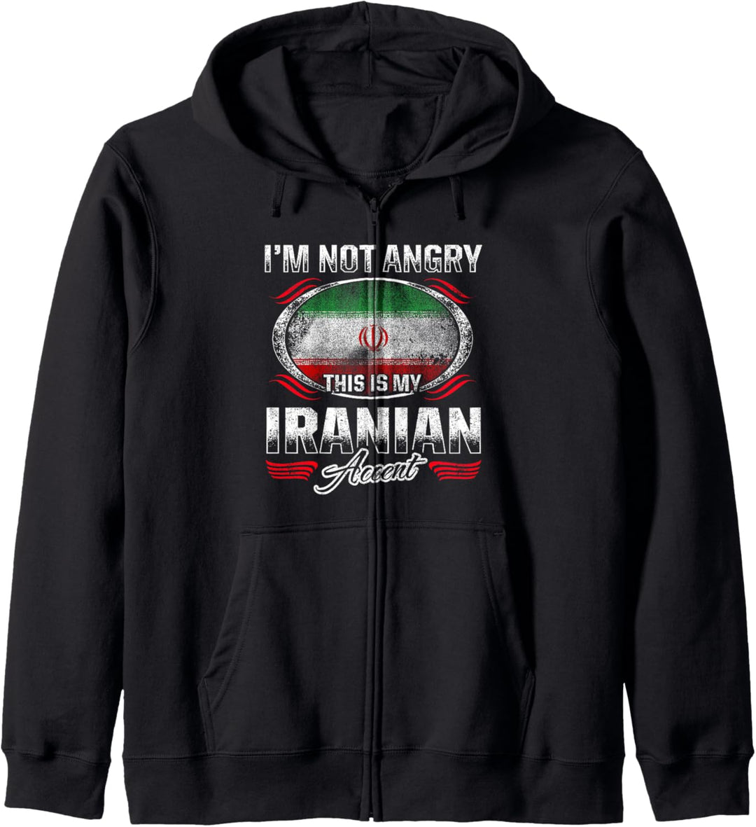 Iranische Wurzeln, iranisches Erbe, stolze Iraner Flagge Kapuzenjacke