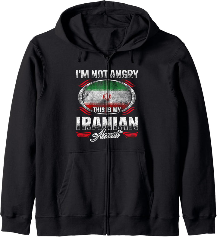 Iranische Wurzeln, iranisches Erbe, stolze Iraner Flagge Kapuzenjacke