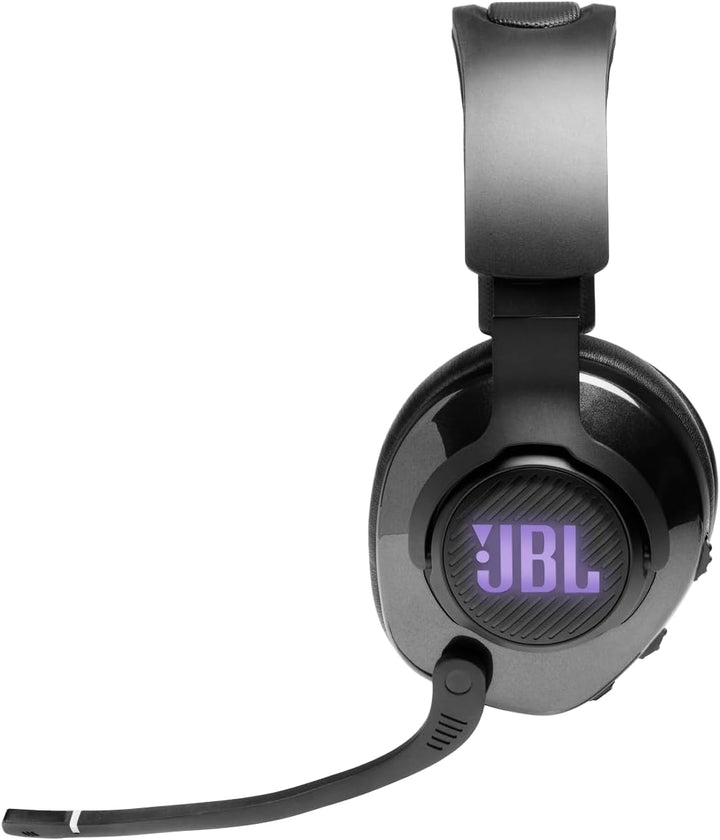 JBL Quantum 400 Over-Ear-Gaming-Kopfhörer mit USB- und Game-Chat-Balance-Zifferblatt – Schwarz