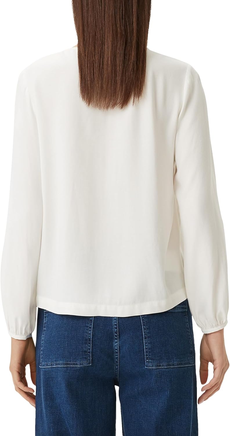 Comma Damen Bluse 34 0120 Weiss, 34 0120 Wei&#xDF;