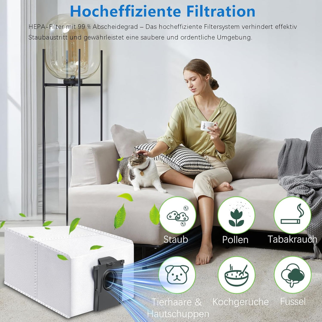 14 Staubbeutel Ersatz für MOVA P50 Pro Ultra/P10 Pro Ultra/S20 Ultra/P10 Ultra Staubsauger - Grossvo