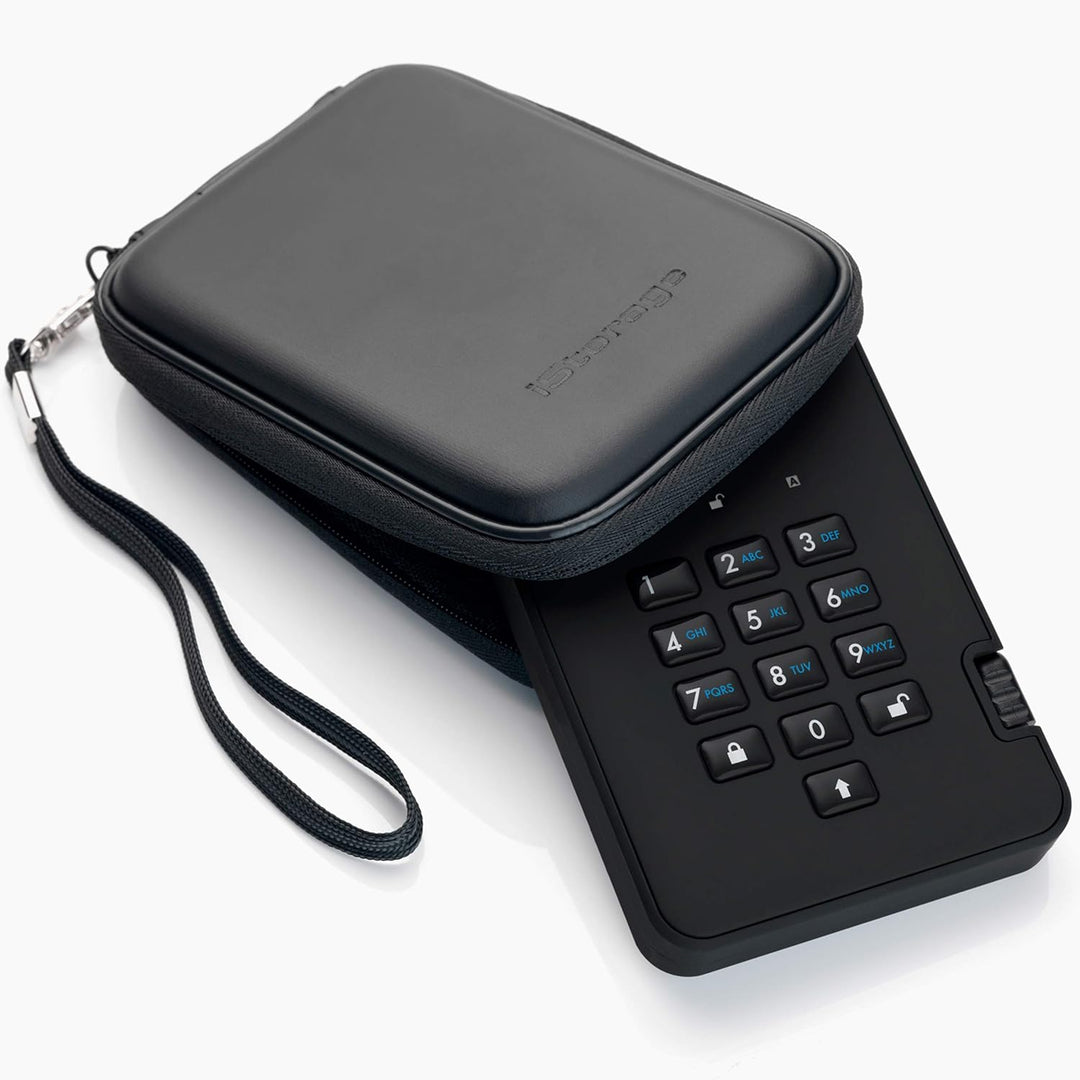 iStorage diskAshur2 256-bit 5TB - Black HDD 5TB Schwarz, HDD 5TB Schwarz