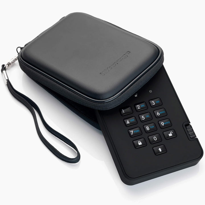 iStorage diskAshur2 SSD 2TB Verschlüsseltes Externes Festplattengehäuse, SSD-Gehäuse, Schwarz, 18299