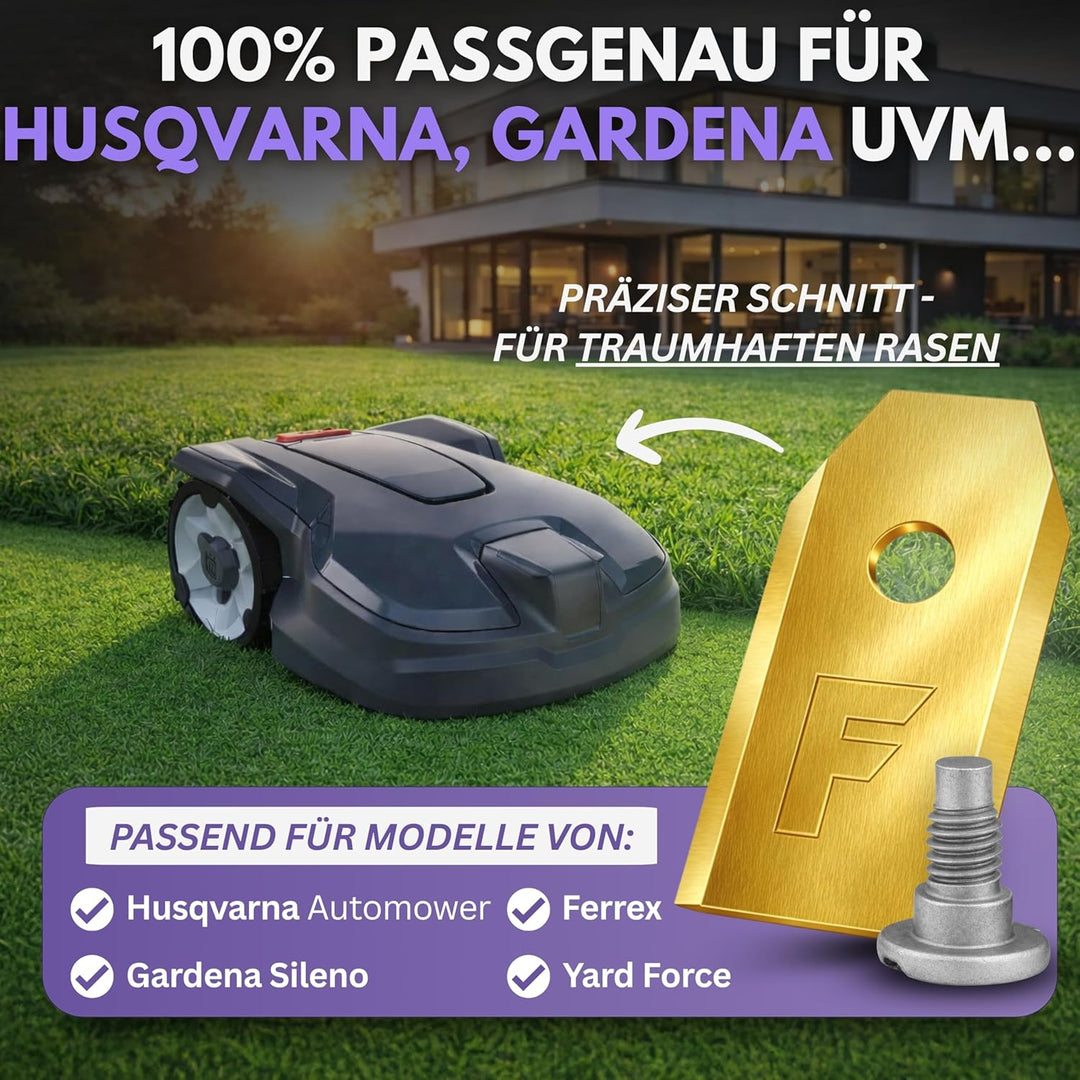 30x Titan Messer Klingen LONGLIFE geeignet für alle Husqvarna® Automower® / Gardena® Mähroboter - (3