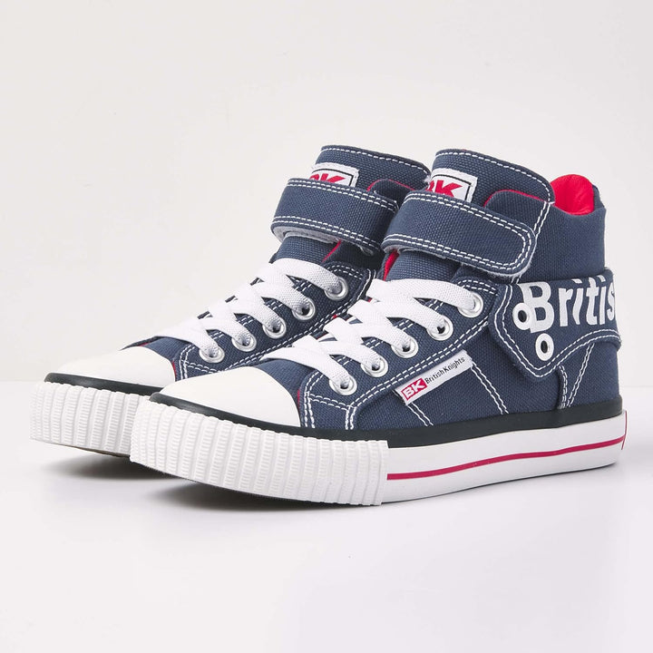 British Knights Jungen Roco Sneaker, 23 EU Dunkelblau Rot Blau