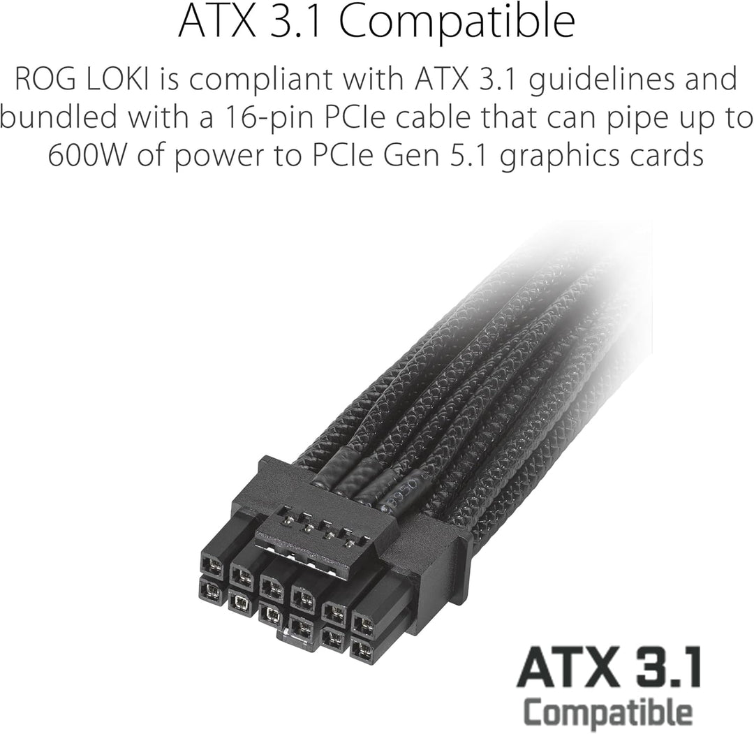ASUS ROG Loki SFX-L 750W Platinum (Vollmodulares Netzteil, 80+, Lambda A Zertifiziert, 120mm PWM ARG