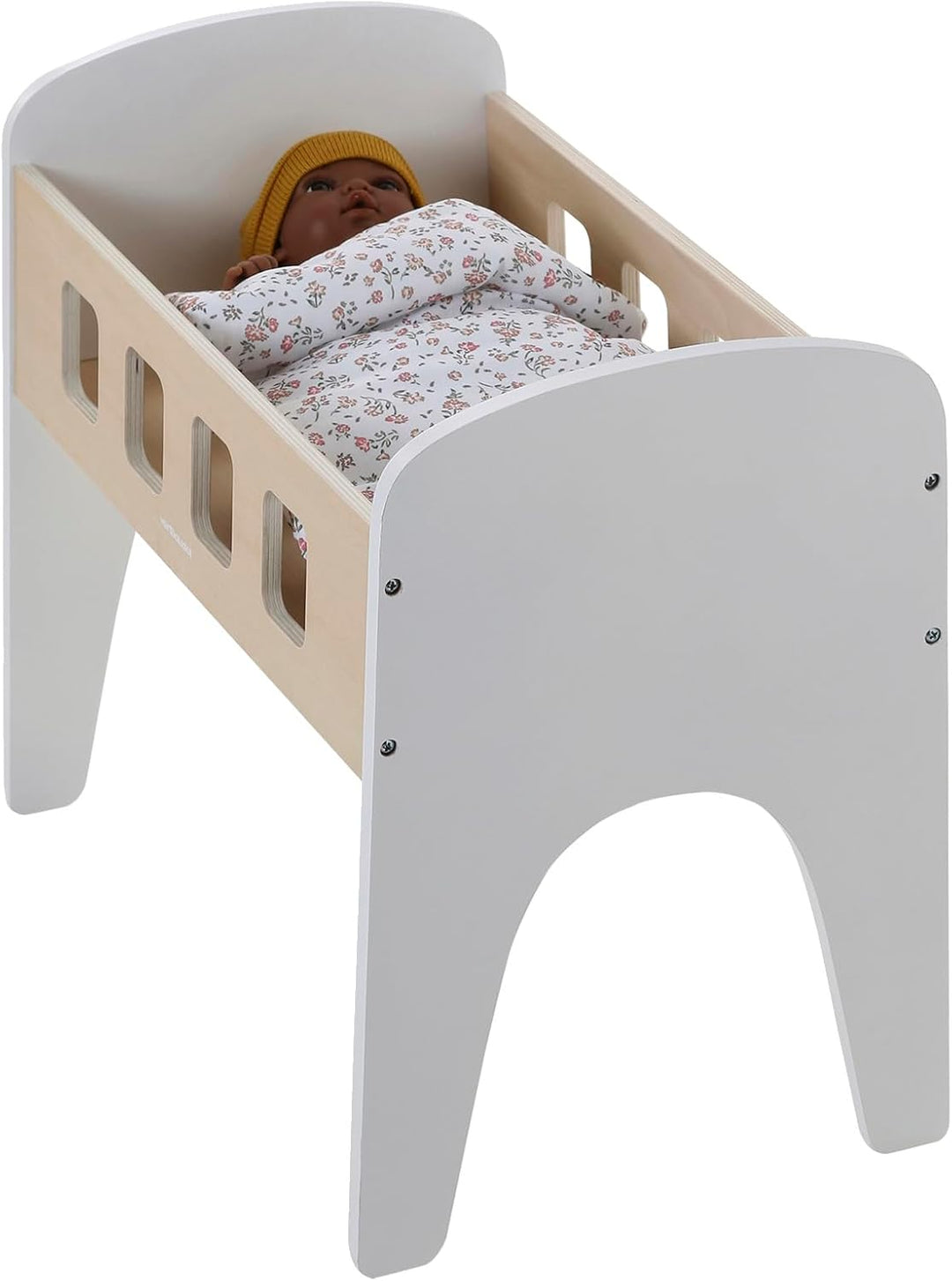 VERTBAUDET Puppenbett aus FSC-Holz, Weiss, TU Weiss Sie, Weiss Sie