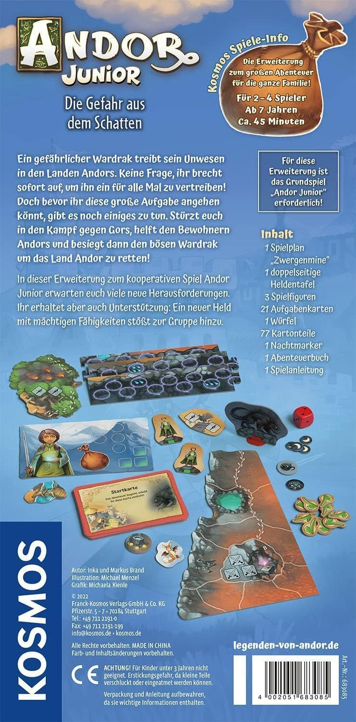 Kosmos 683085 Andor Junior Erweiterung - Die Gefahr aus dem Schatten Spiel, nur spielbar Andor Junio
