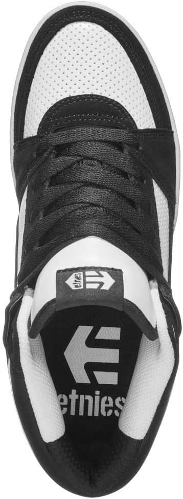 Etnies Herren Mc Rap Hi Top Skateschuh Skate-Schuh 42.5 EU Schwarz Weiss Weiss, 42.5 EU Schwarz Weis