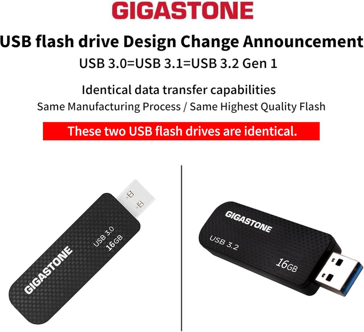 Gigastone Z30 16GB 5er-Pack USB 3.0 Flash-Laufwerk mit hoher Geschwindigkeit, zuverlässige Leistung,
