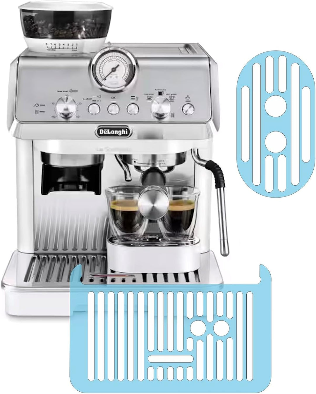 3 x Schutzfolie passend für DeLonghi Siebträgermaschine La Specialista Arte/Arte Evo EC9155.GR – EC9