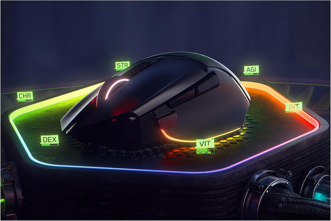 Razer Basilisk V3 Pro - Anpassbare kabellose Gaming-Maus mit Razer HyperScroll Tilt Wheel (Focus Pro