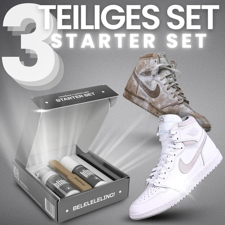 cleangang Reinigungsset Schuhbürste & Schuhputzset – Ideale Reinigung & Pflege für Lederschuhe & Sne