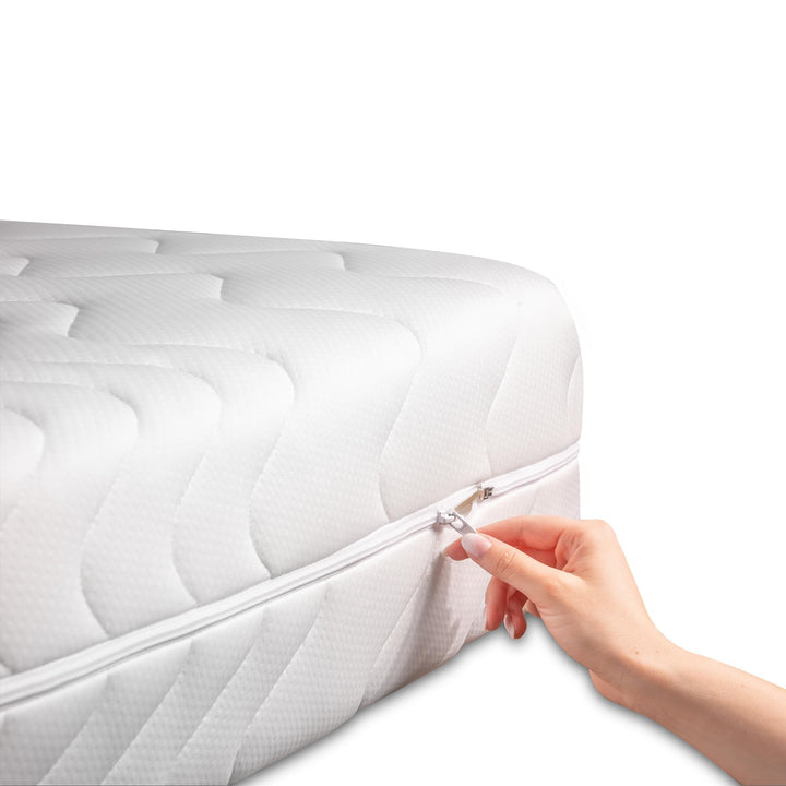 BONEX FONTANA Matratzenbezug FONTANA180x200, Polyester, weiss, 180x200 16-18 cm Höhe, 16-18 cm