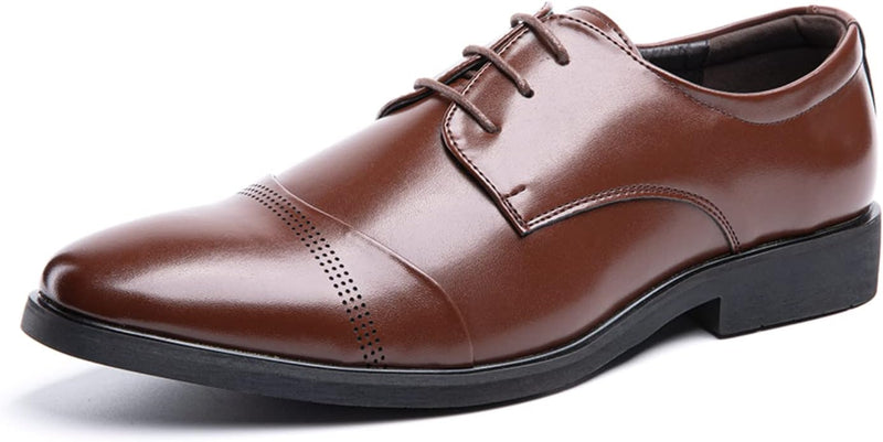 Anzugschuhe Herren Oxford Derby Schuhe Brogues Lederschuhe Hochzeitsschuhe Schnürhalbschuhe Business